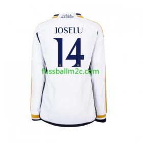 Fußballtrikots Real Madrid JOSELU 14 Heim Trikotsatz 2023-2024 Langarm